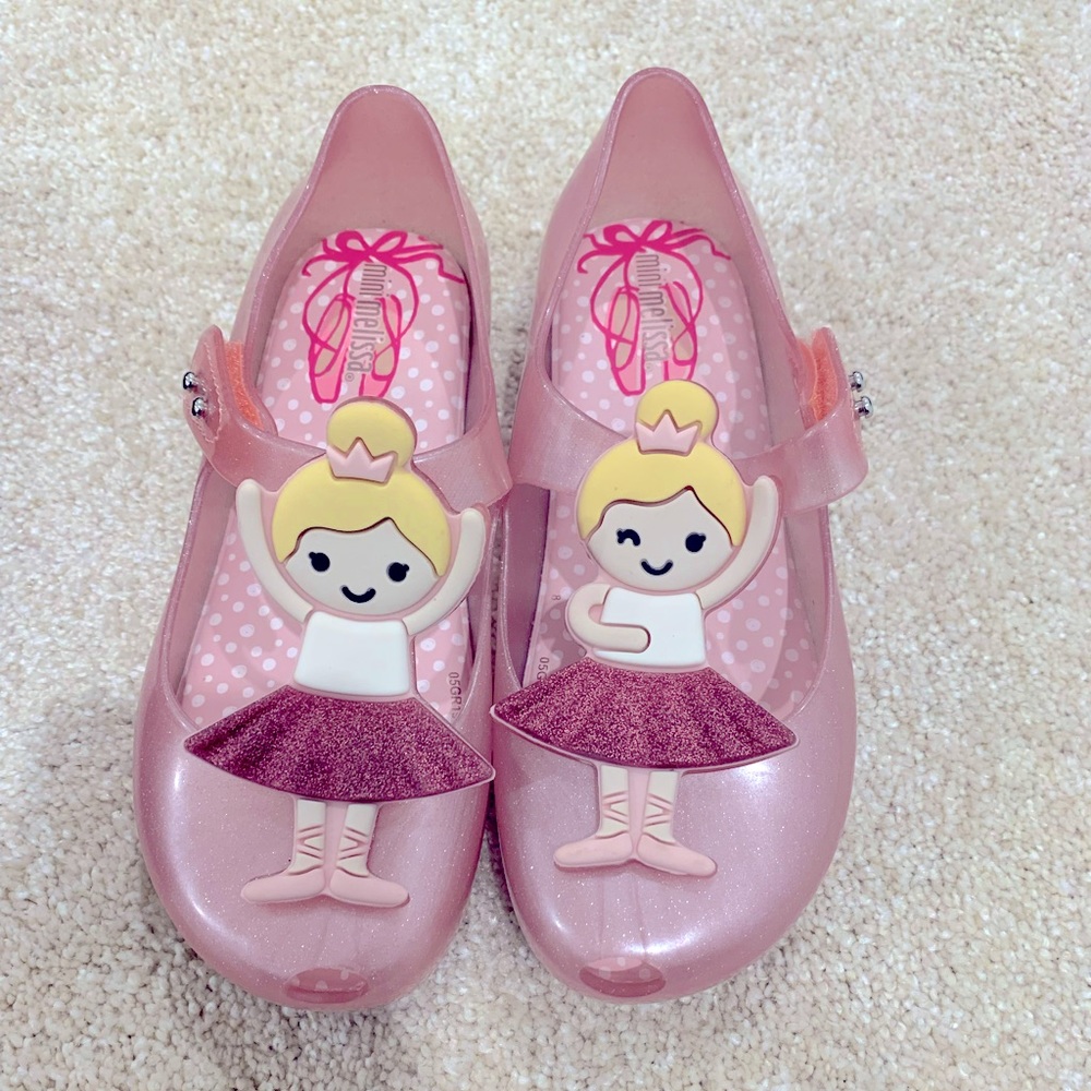 NWT/NIB Mini Melissa Ultragirl Ballerina shoes, size 12